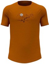 Odlo Crew Ascent Pw 130 Land T-shirt Met Korte Mouwen Oranje L Man