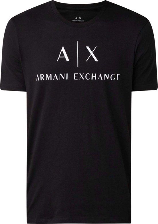 Armani Exchange Heren Logo T-shirt Zwart