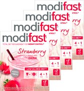 Modifast Intensive | Milkshake Aardbei | 4 Stuks | 4 x 440 g