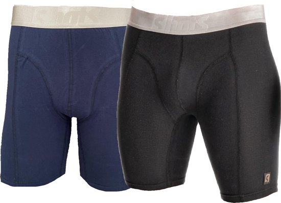 Boxers 2 pièces pour homme Boxer Shorts Long Leg Mix Taille 3XL