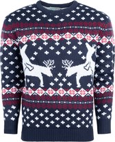 Foute Kersttrui Heren - Christmas Sweater "Rendieren doen een Spelletje" - Mannen Maat XXXL - Kerstcadeau