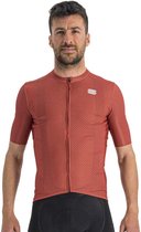 Sportful Fietsshirt Korte Mouwen Rood Paars Heren - Checkmate Jersey Chili Red Mauve-XL