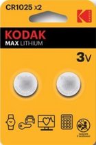 Kodak Lithium Cell batterij 2 stuks CR1025 3Volt