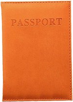 Knaak Leren Paspoorthouder - Paspoort Hoesje - Cover - Oranje