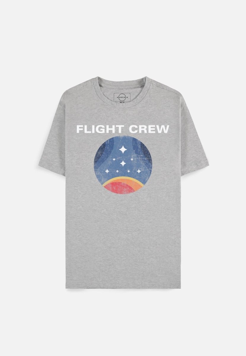 Starfield - Flight Crew Heren T-shirt - XL - Grijs