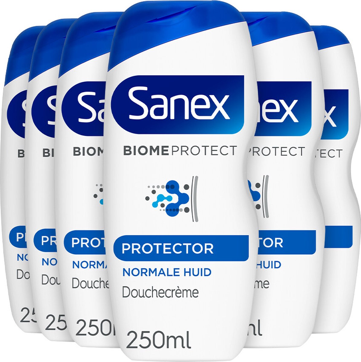 6x Sanex Douchegel Dermo Protector 250 ml
