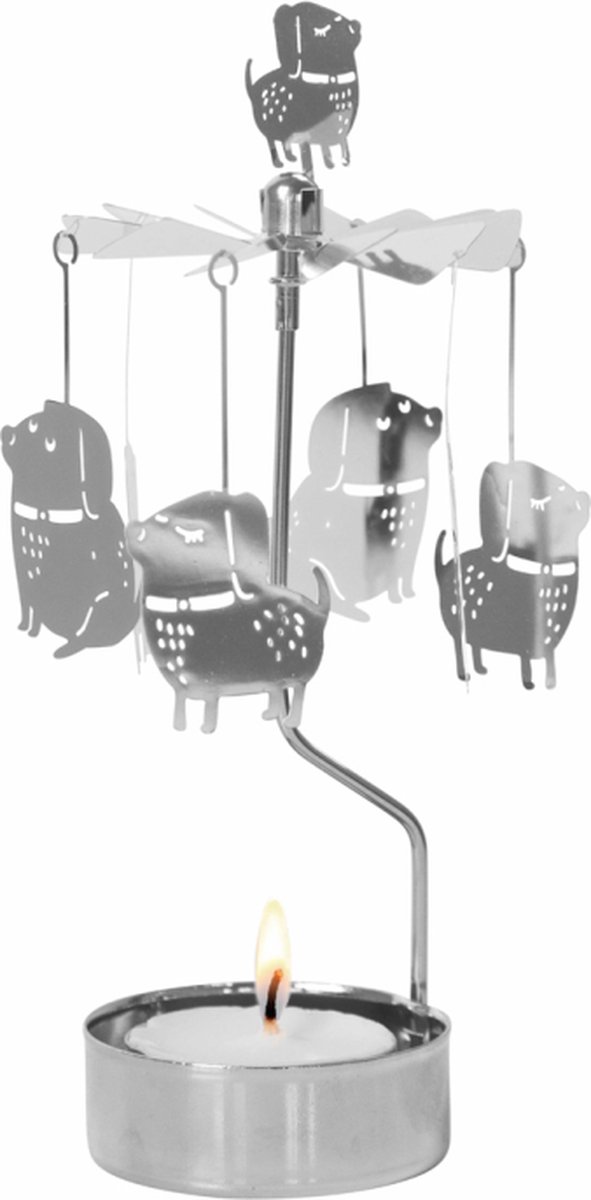 Grappig hondje rotarycandle - Pluto Design