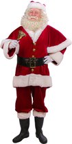 Père Noël avec cape deluxe XXL (gilet avec cape, pantalon, chapeau et ceinture)