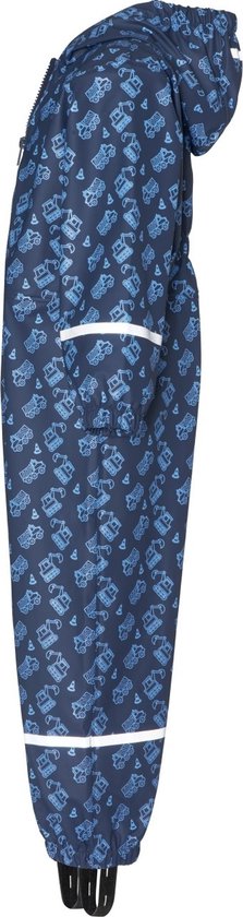 Playshoes - Regenoverall voor jongens - Bouwwerkplaats - Marineblauw - maat 104cm