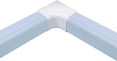 Canalplast airco montagepakket - 4 meter goot - muurkap - vlakke bocht -interne en externe bocht - 4 connectors