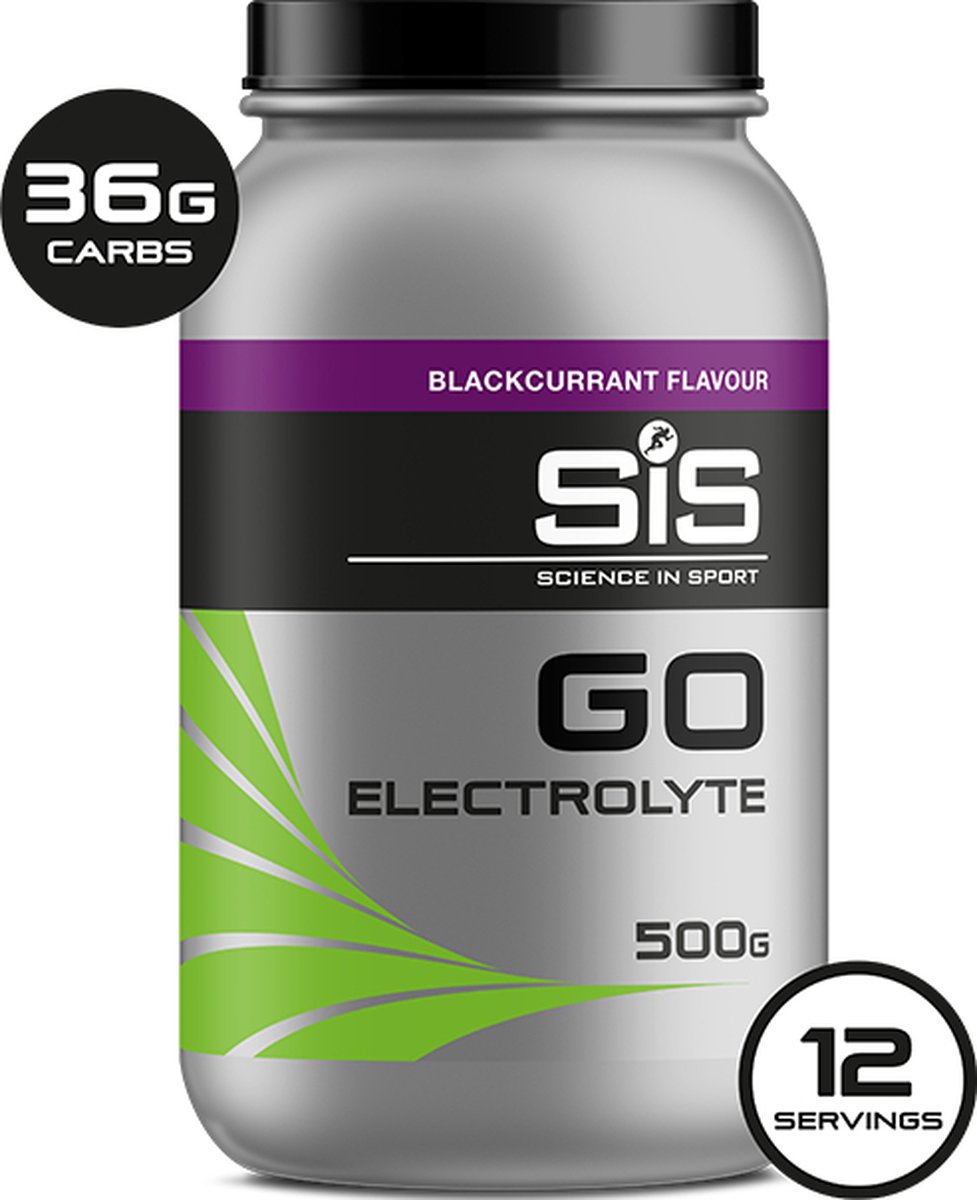 Goedkoopste Science in Sport - SIS Energydrink - Go Electrolyte - Elektrolyten Koolhydraten - 500g - Blackcurrant / Zwarte bes smaak
