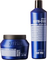 KayPro Botu-cure set shampooing 350 ml & masque capillaire 500 ml - bundle "traitement botox" idéal pour réparer et soigner les cheveux abîmés - coffret de soins capillaires - coffret cadeau - coffret cadeau - cadeau de Noël - emballage économique