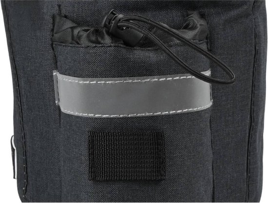 Fietstas Zwart - Koeltas - 7 Liter - Flessenhouder - Klittenband - Polyester van Fietstas — afbeelding 5
