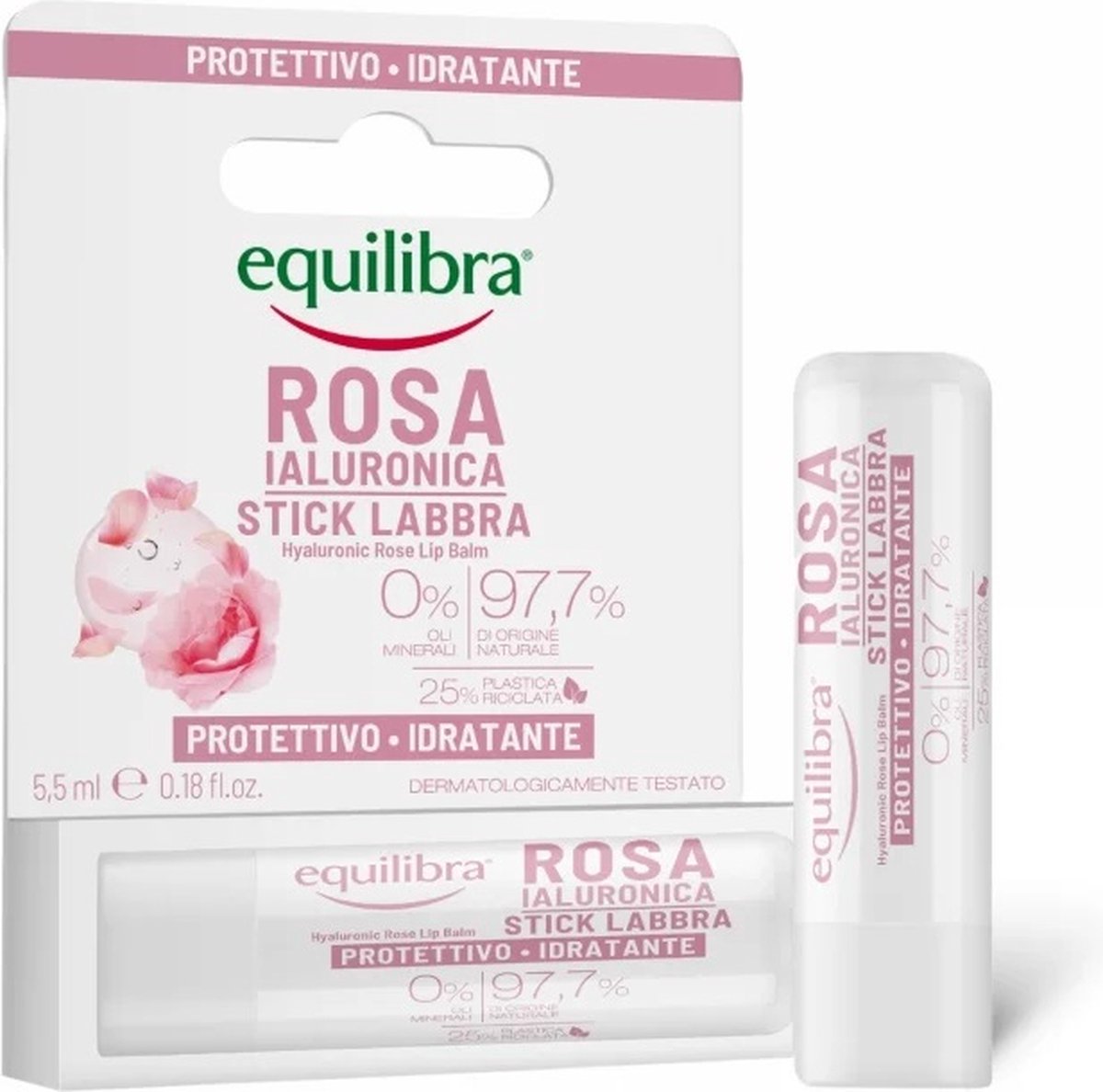 Rosa rozen lippenbalsem met hyaluronzuur 5.5ml