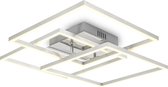 BK Licht - Plafonnier LED Frame - orientable - lampe de bureau - plafonnier pour l'intérieur - chrome - LED 40W - 3 000 K - 4 000 Lm