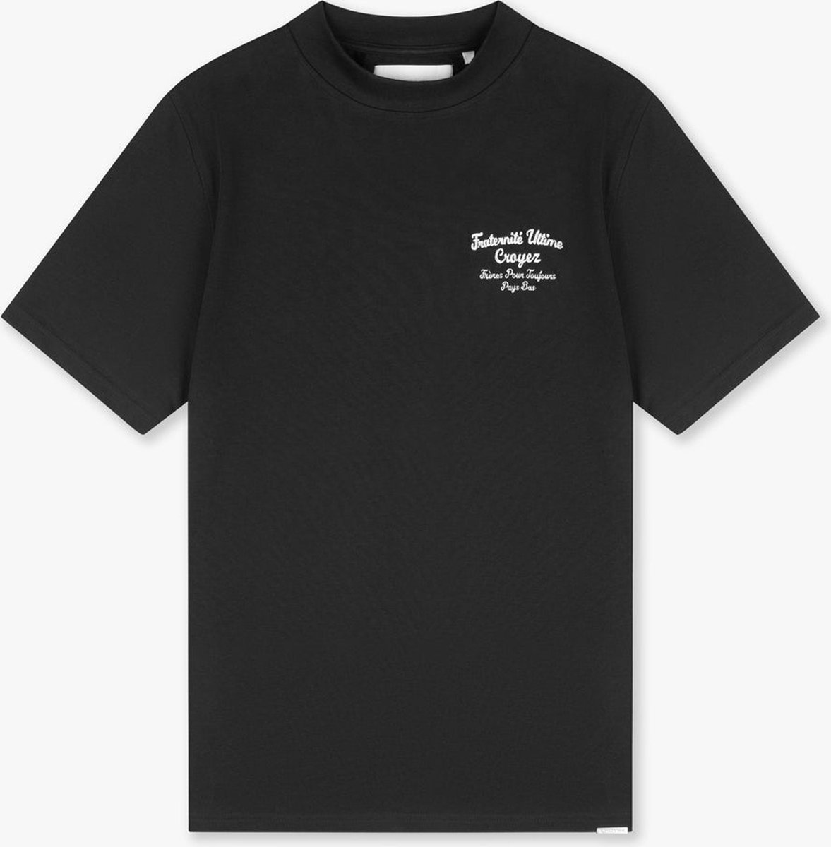 Croyez Fraternité T-shirt | Regular Fit | Zwart | Heren
