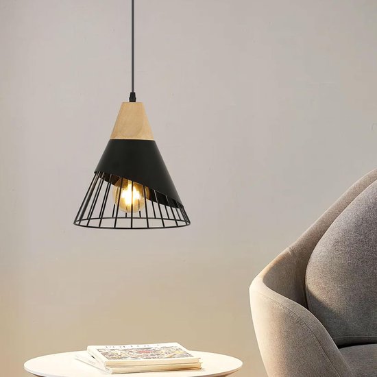 Moderne plafondlamp, 6-lumières E27 vintage kroonluchter, metalen
