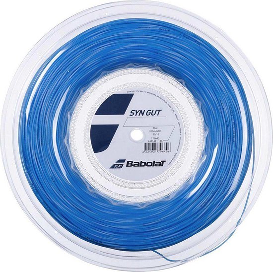 Foto: Babolat synthetic gut 200 m tennishaspelsnaar blauw 1 30 mm