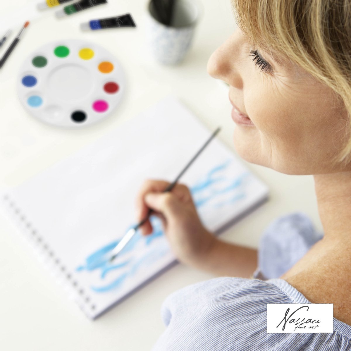Aquarel Set 13pcs - Hobbyverf - Aquarelverf - Aquarelpapier Blok A4 - Aquarelverf Tubes - Aquarel Penselen - Hobbyverf - HB Potlood - Waterbrush - Schilderpalet — afbeelding 2
