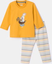 Woody pyjama baby unisex - goud - haas - 232-10-PLS-S/620 - maat 68