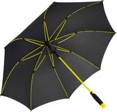 XXL paraplu glasvezel golf automatisch zwart, geel