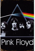 Metalen Wandbord Pink Floyd Dark side of the moon - 20 x 30 cm
