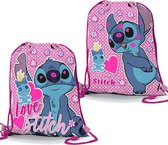 Disney Lilo & Stitch Gymtas, Love Scrump - Zwemtas - 39 x 31 cm - Polyester
