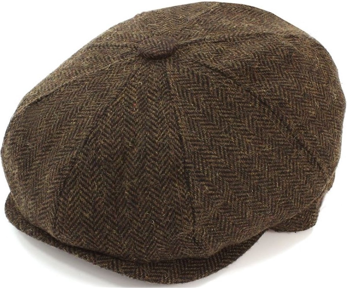 Baker Boy cap 8 panel Brown van Sophos Lifestyle maat S (57cm)