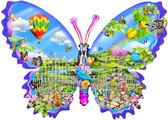Vormen silhouette puzzel Sunsout 1000 Garden Butterfly