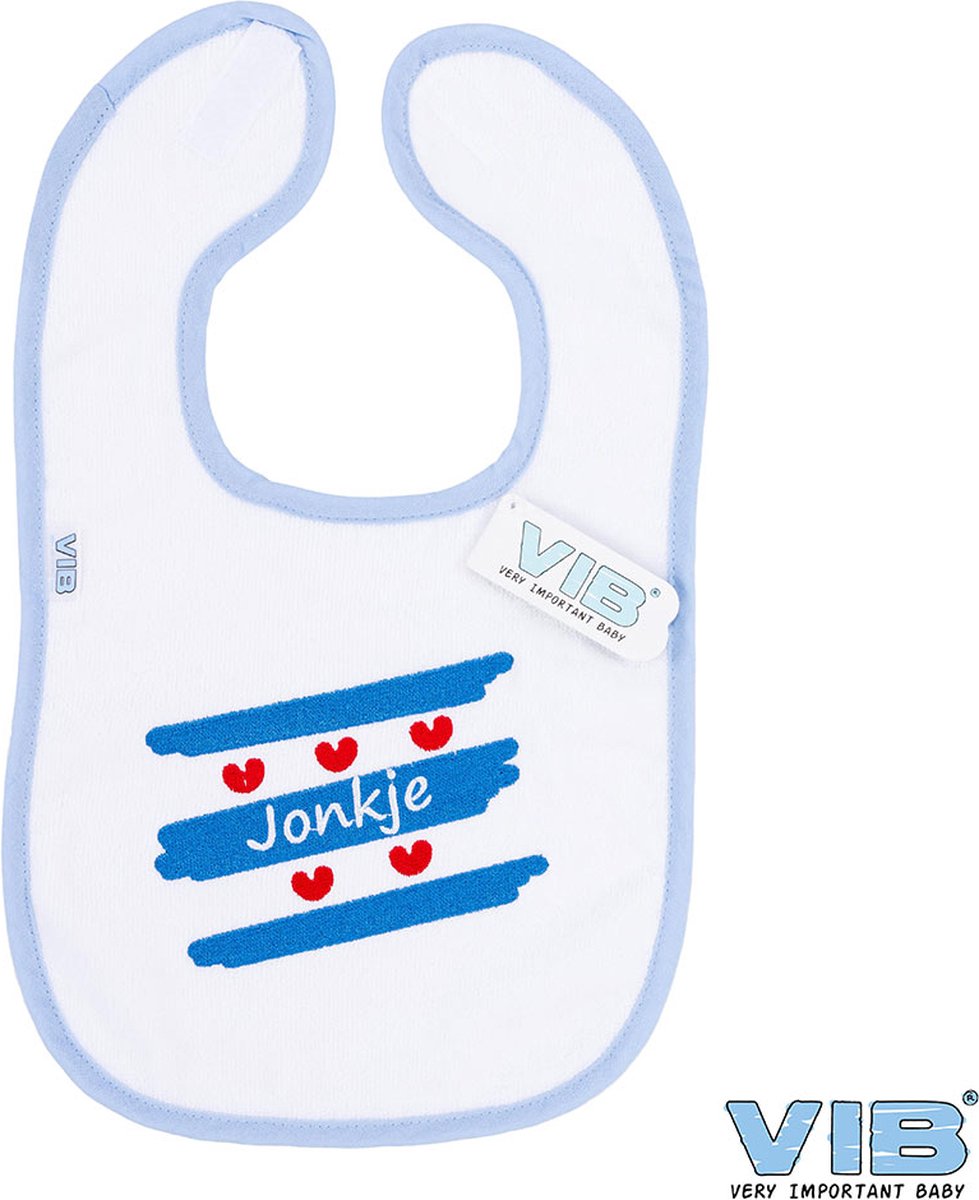 Goedkoopste VIB® - Slabbetje Luxe velours - Fries - Jonkje - Babykleertjes - Slabbetjes - zwangerschap aankondiging - baby aankondiging