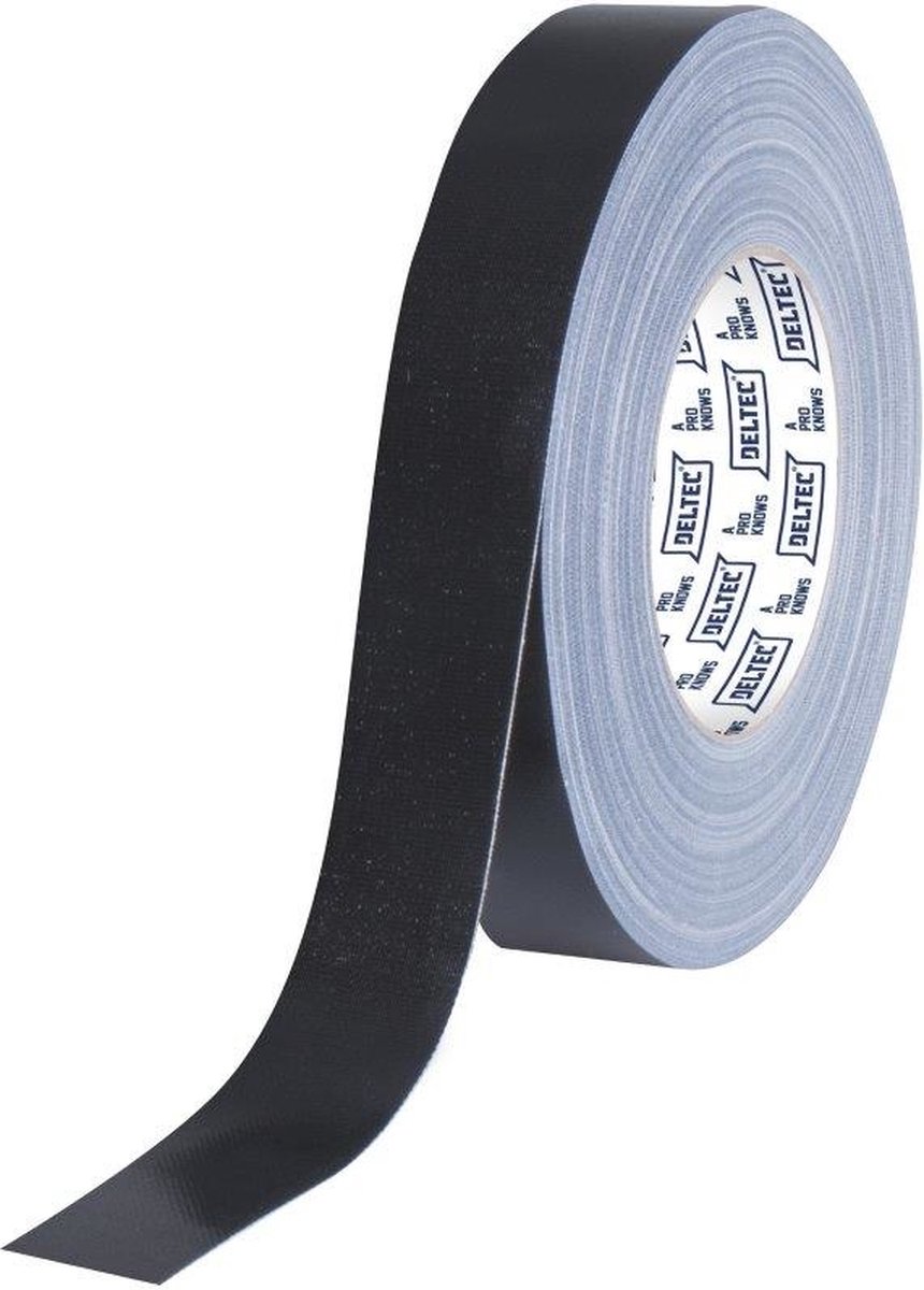 Deltec Gaffa Tape Pro 25mm x 50m Zwart