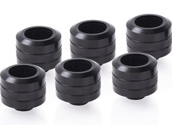 Alphacool Eiszapf. PRO 16mm 6erPack bk | HardTube Fitting G1/4 - 1017628