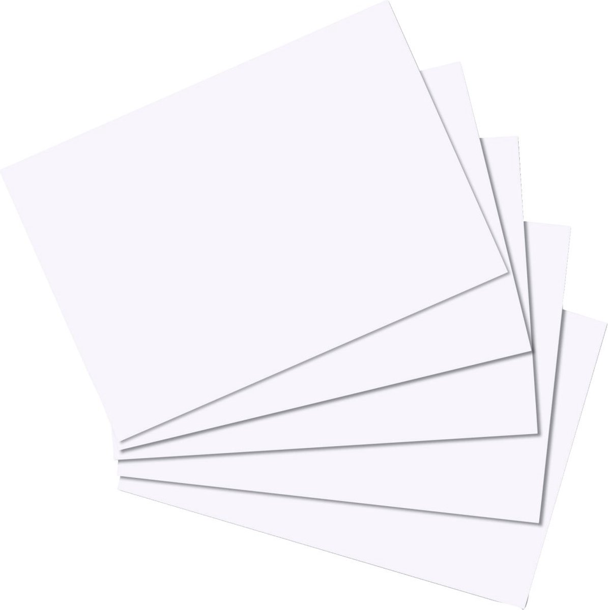 Karteikarte A6 blanko wei� 100er Packu