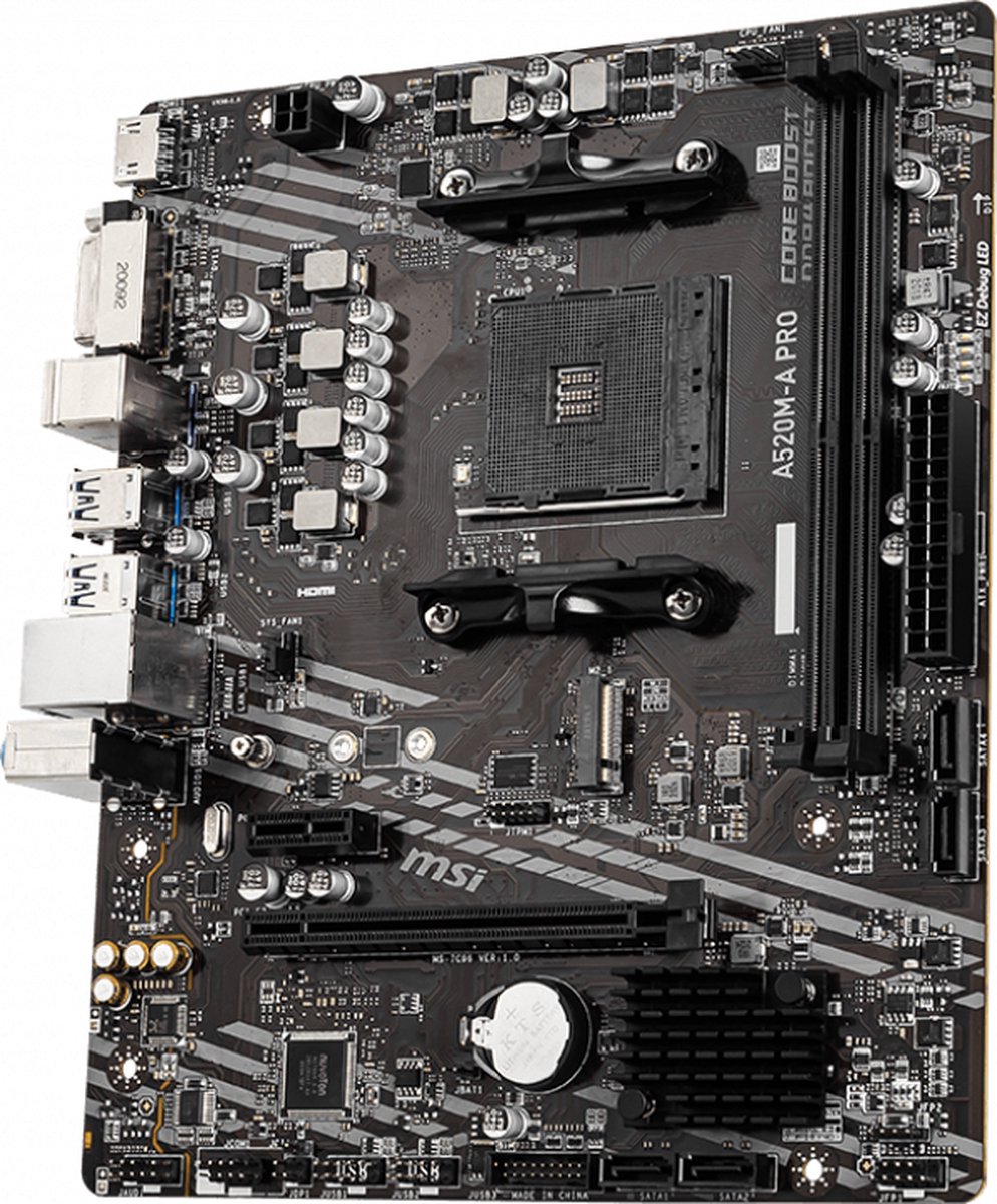Motherboard MSI 7C96-001R mATX DDR4 AM4 AMD® A520 AMD AMD AM4 - MSI