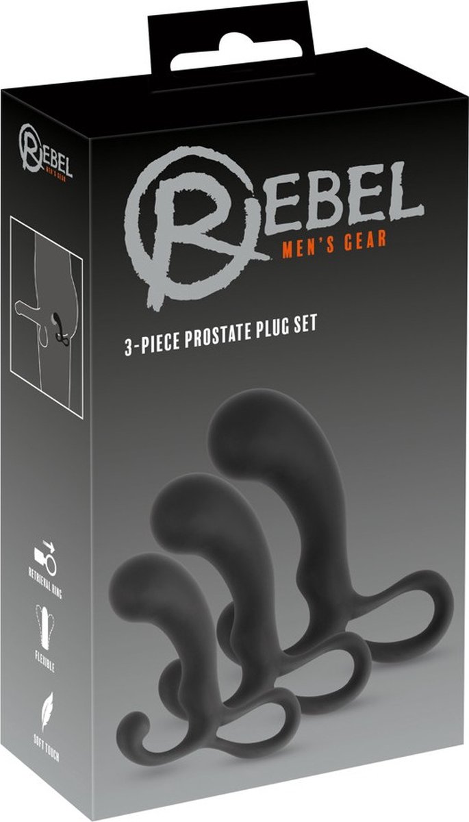 Rebel 3-piece Prostate Plug Se