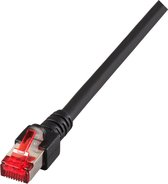 Techtube Pro - Câble Internet S / FTP CAT6 - noir - 0,5 mètre