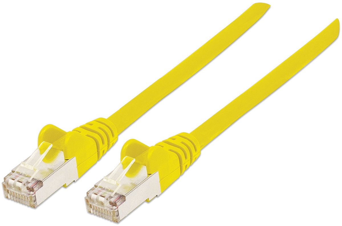 Intellinet - 350501 - netwerkkabel - 3 m - Cat6a - S/FTP (S-STP) - Geel