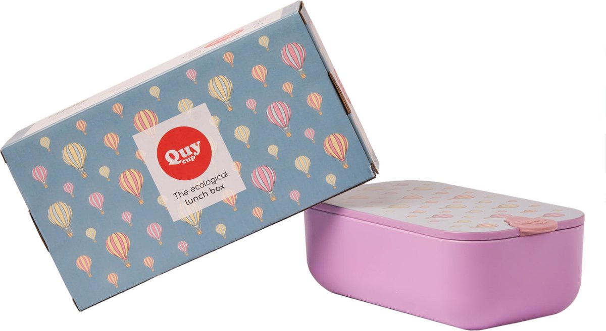 Quy Cup Duurzame Lunchbox 900ml - BALLOONS - R-PET Recycled-vershouddoos-lunchbox