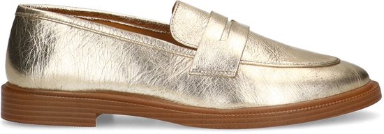 Sacha - Dames - Gouden leren penny loafer - Maat 41