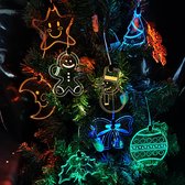 Kerst - 6 Vormen Lichten SET - Acryl Kerst Decoratie - SET D - GOEDE KOOP - Kerstboom Speelgoed - Cadeau - Decoratie - Sham's Art