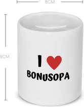 Akyol - i love bonusopa Spaarpot - Opa - de liefste bonusopa - verjaardag - cadeautje voor opa - opa artikelen - kado - geschenk - 350 ML inhoud