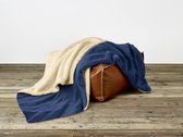 De Witte Lietaer Laya Plaid XL royal blue (240x220 cm)