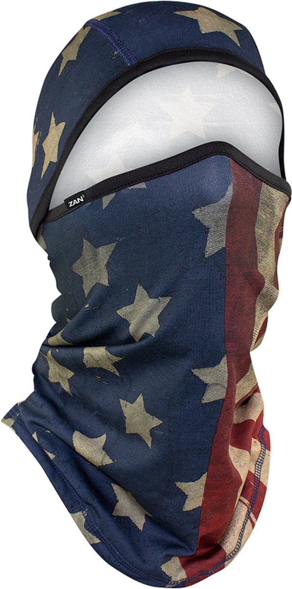ZAN Headgear Balaclavas - Nekwarmer Heren en Dames - 50+ UV Bescherming - Balaclavas Motor - Face Mask - Patriot
