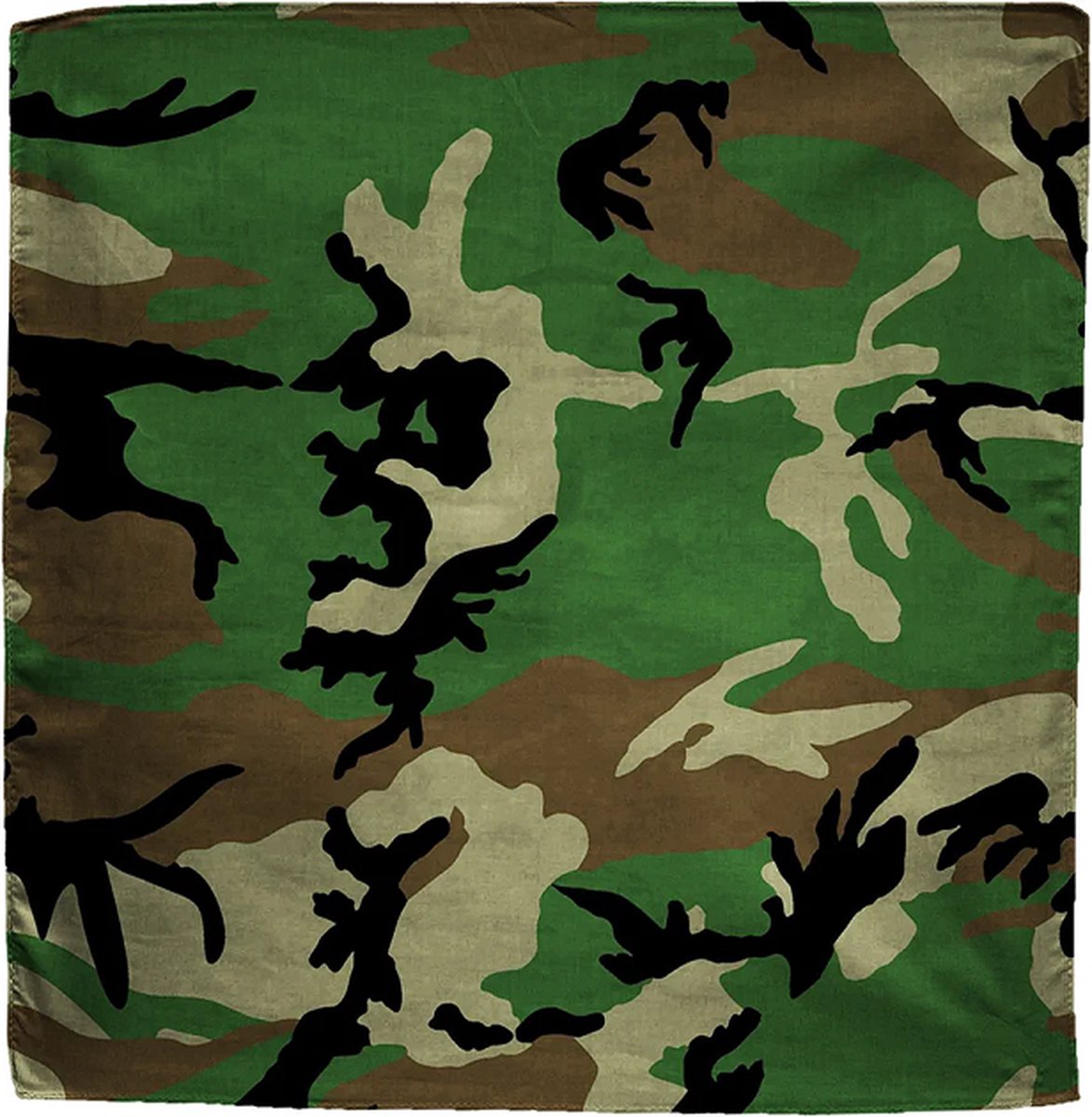 ZAN Headgear Bandana - Bandana Heren - Motor Accessoires - Groen - Camouflage