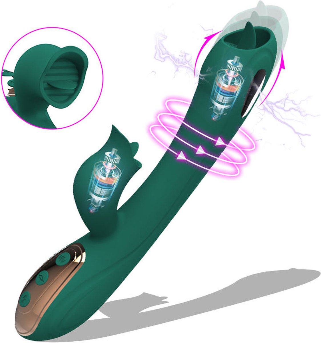 Goedkoopste Bess - Elektrische shock vibrator - Dubbele Penetratie Vibrator - Waterdicht - Krachtig - Clitoris & G Spot stimulator - Vibrators - Vibrators voor vrouwen - Sex toys voor koppels - Sex toys voor vrouwen