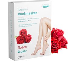 Soft & Silky Eeltsokken - 4 pack - Foot peel mask - Eeltverwijderaar voor voeten - Voet - Masker - Eelt - Vijl - Rasp - creme vervanger - Peeling - Rozen