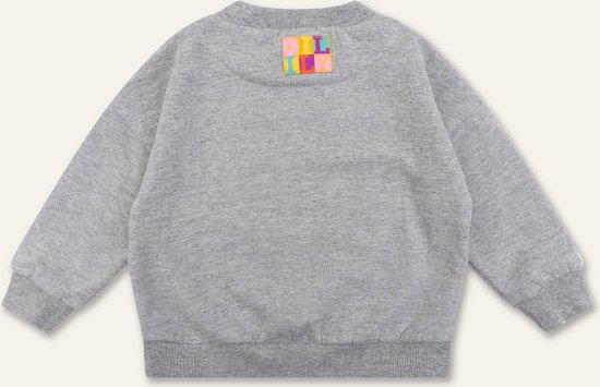 Heritage sweater 99 Solid with artwork Animalily Pile Grey: 116/6yr