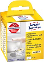 AVERY Zweckform roll labels 89 x 28 mm wit