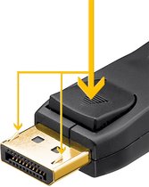 Câble DisplayPort - DP2.1 (8K 60Hz) - Noyaux CCS / noir - 1 mètre
