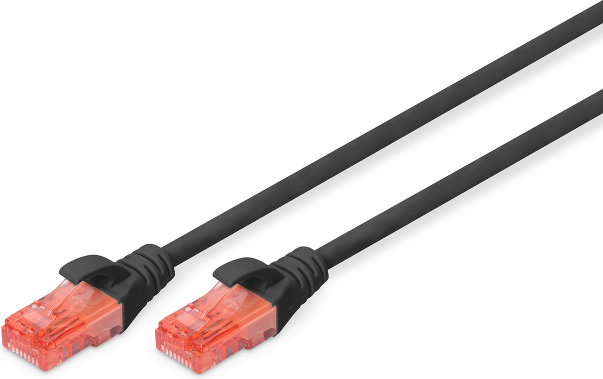 Digitus - CAT 6 U-UTP Netwerkkabel - Zwart - 1 meter